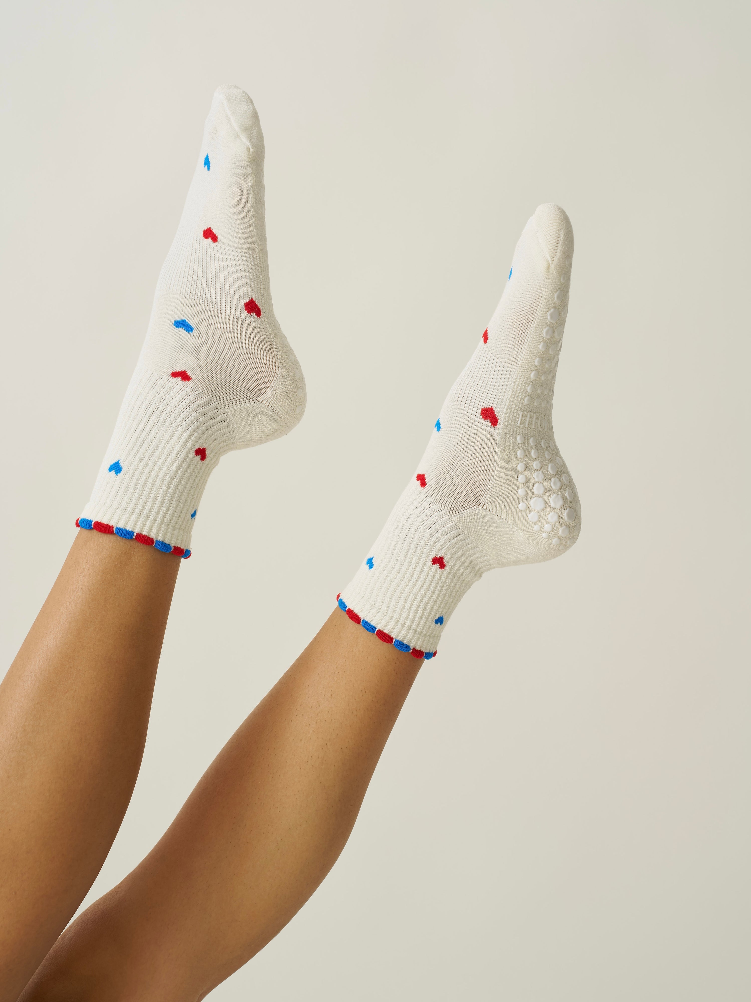 🇺🇸 USA Mini Heart Petal Grip Sock