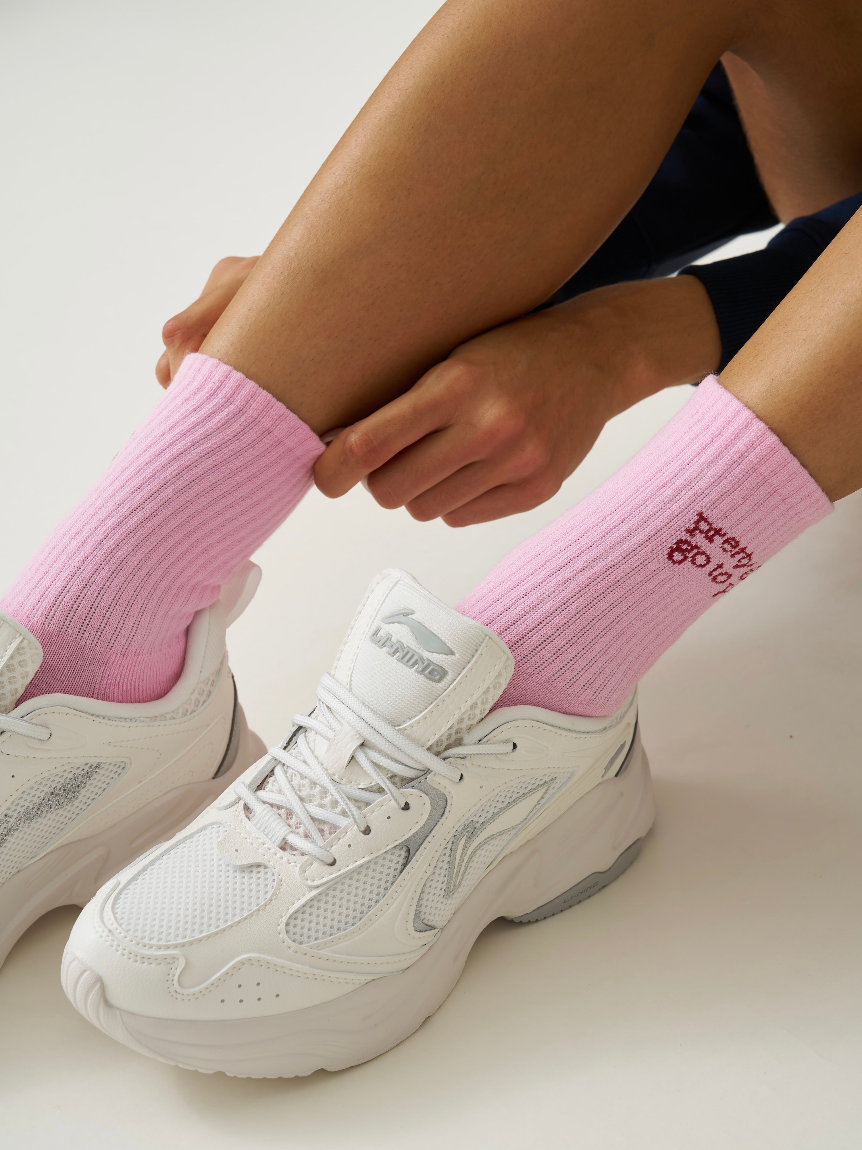 🩰 Pilates Girl Grip Sock [Pink Heart]