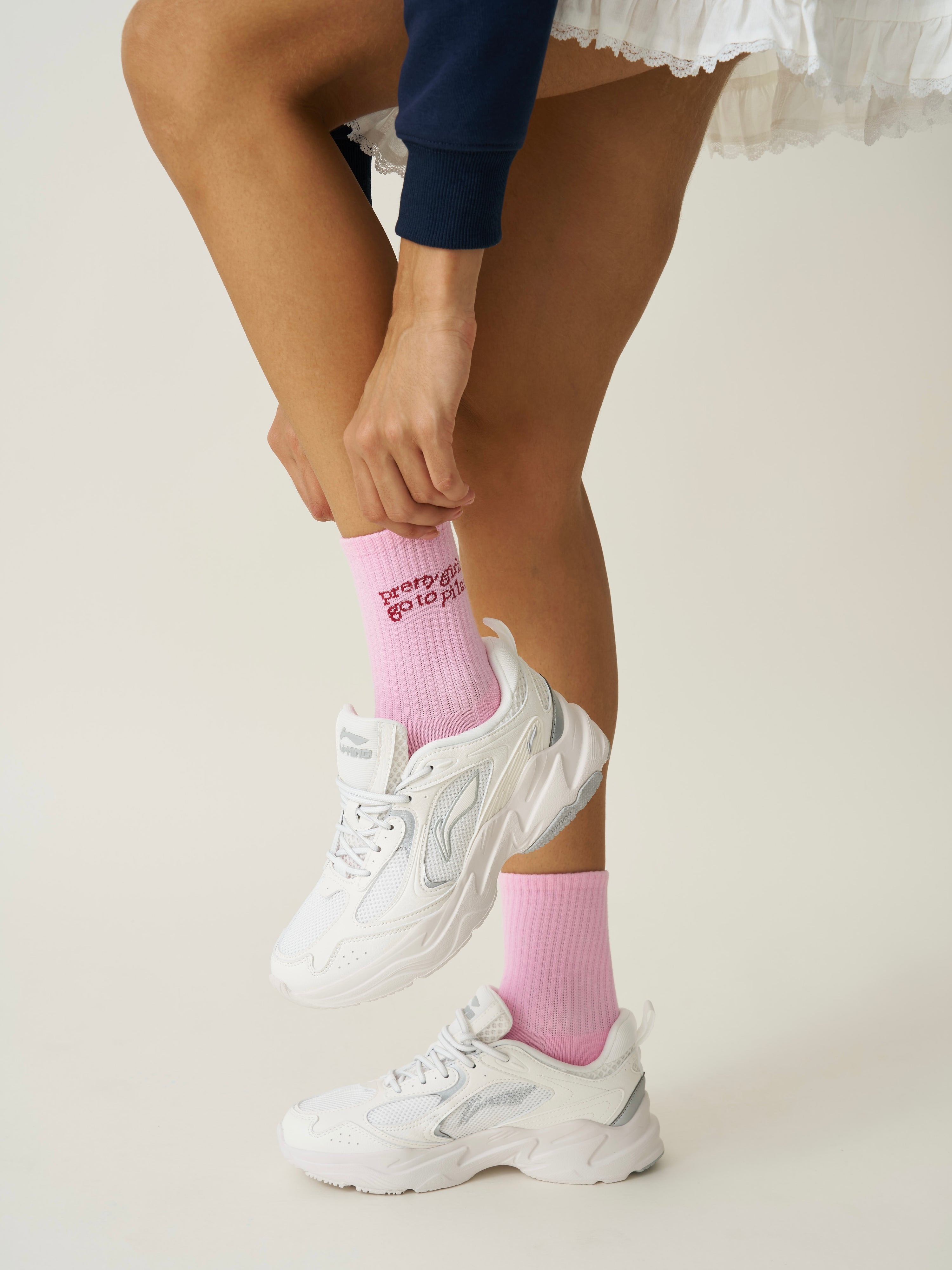 🩰 Pilates Girl Grip Sock [Pink Heart]