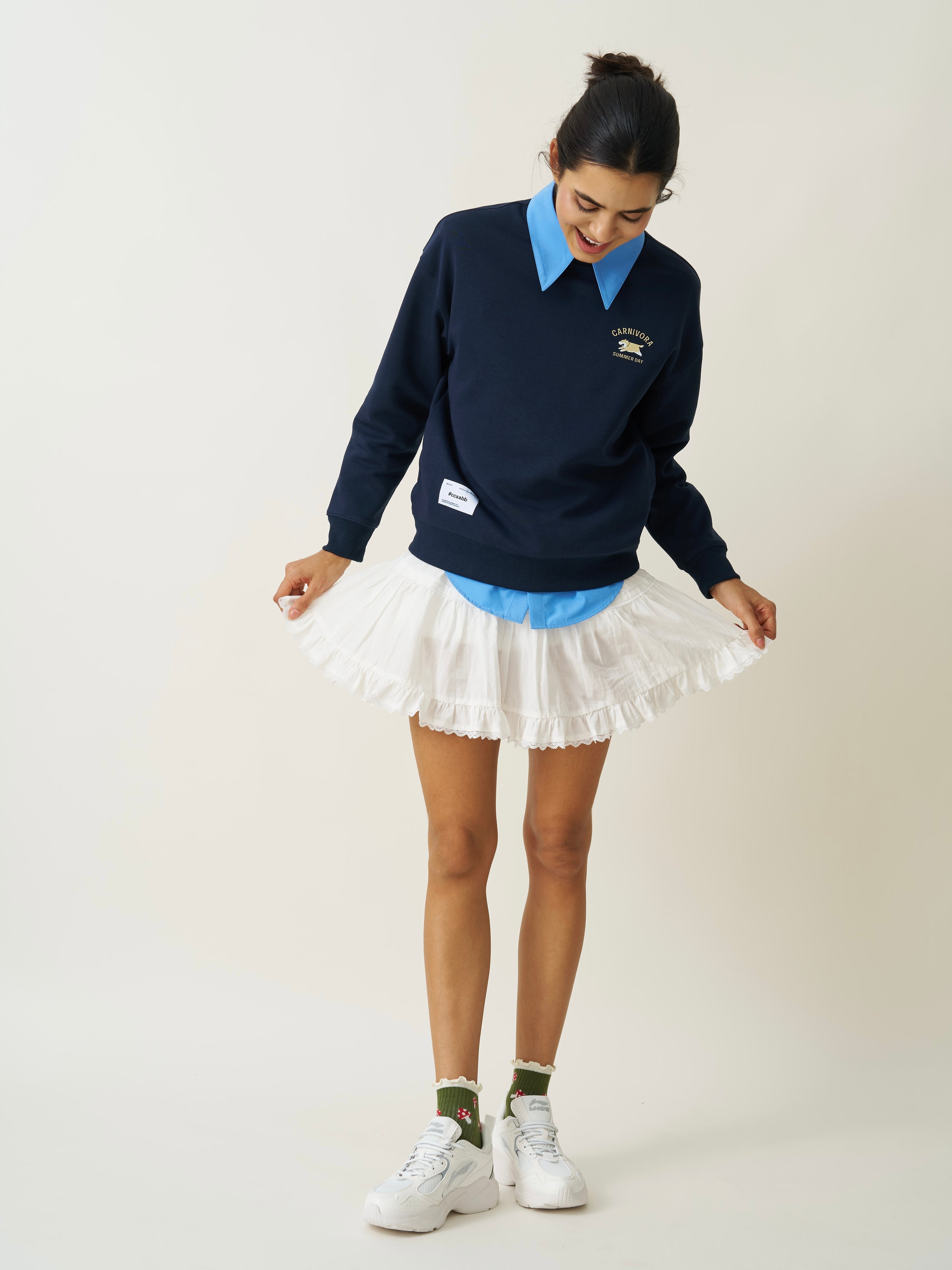 🍄 Mushroom Ruffle Grip Sock