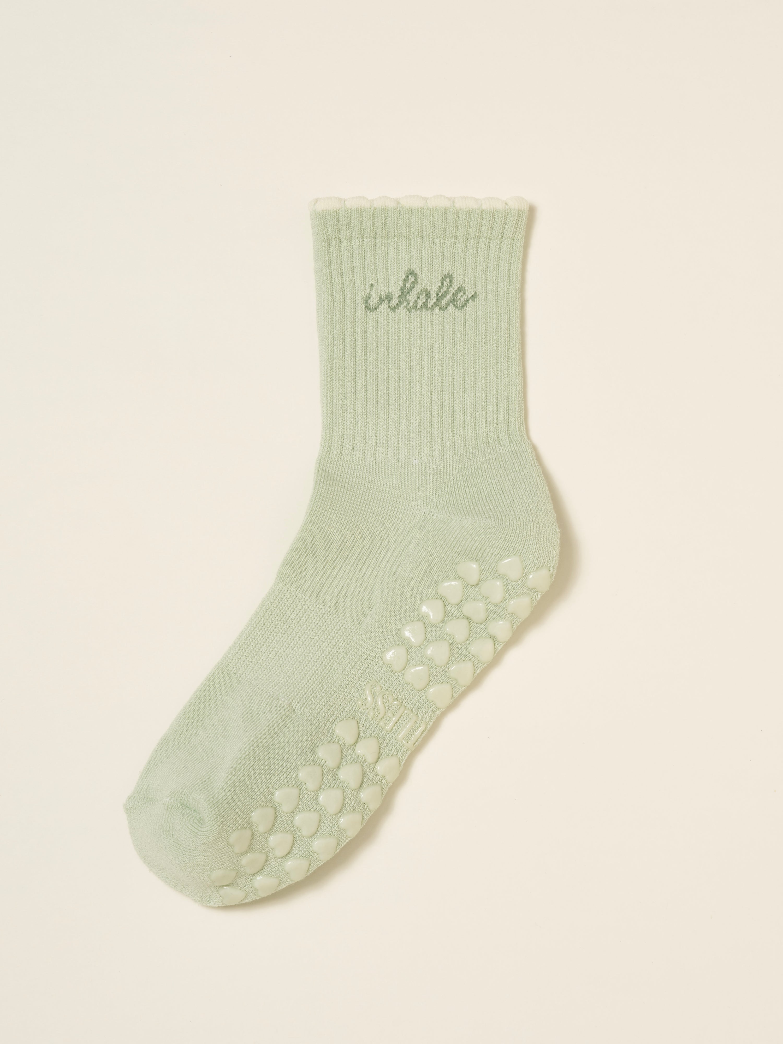 🧘🏼‍♀️ Inhale Exhale Grip Sock [Mint Green]