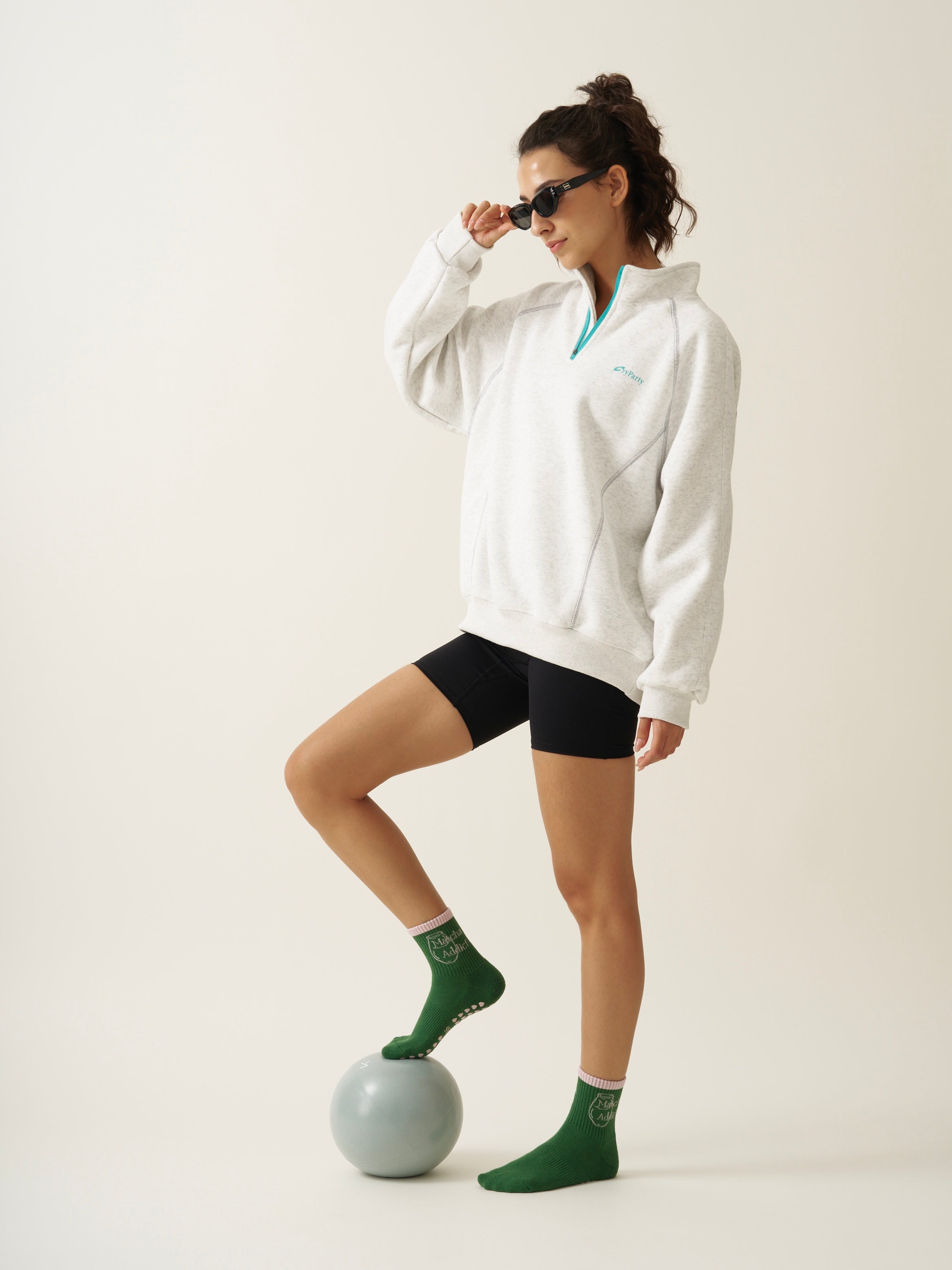 🍵 Matcha Addict Grip Sock