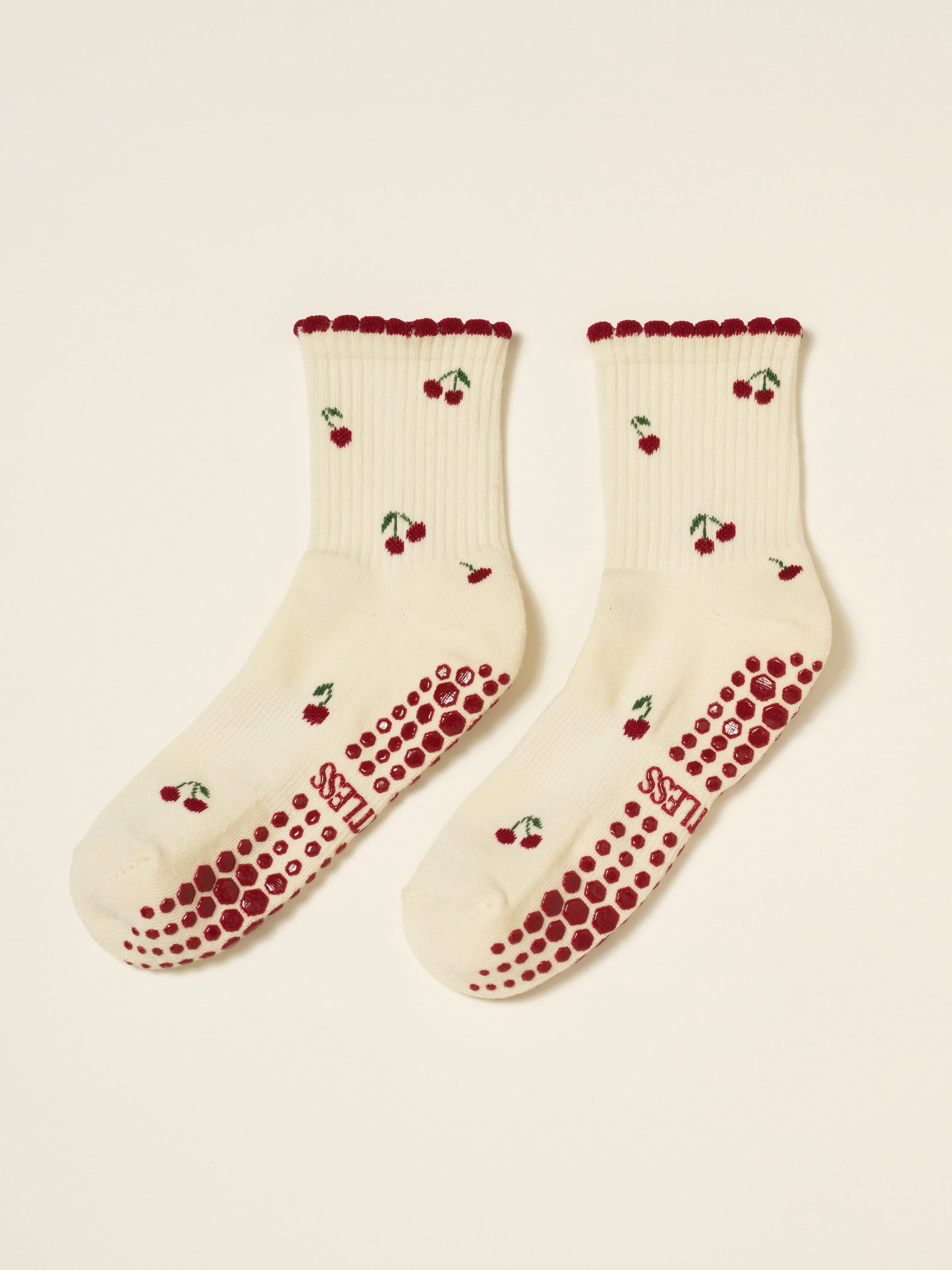 🍒 Little Cherry Petal Grip Sock