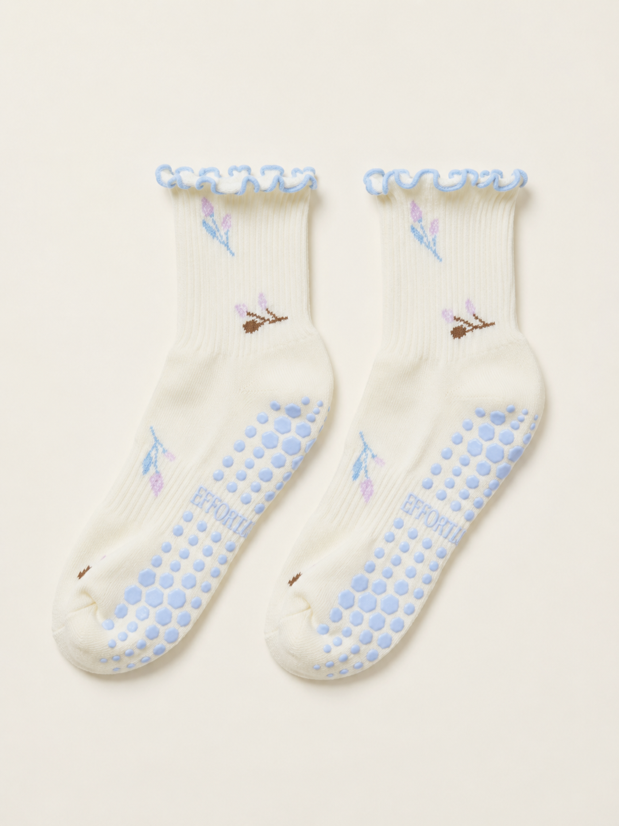 🌷 Purple Tulip Grip Sock