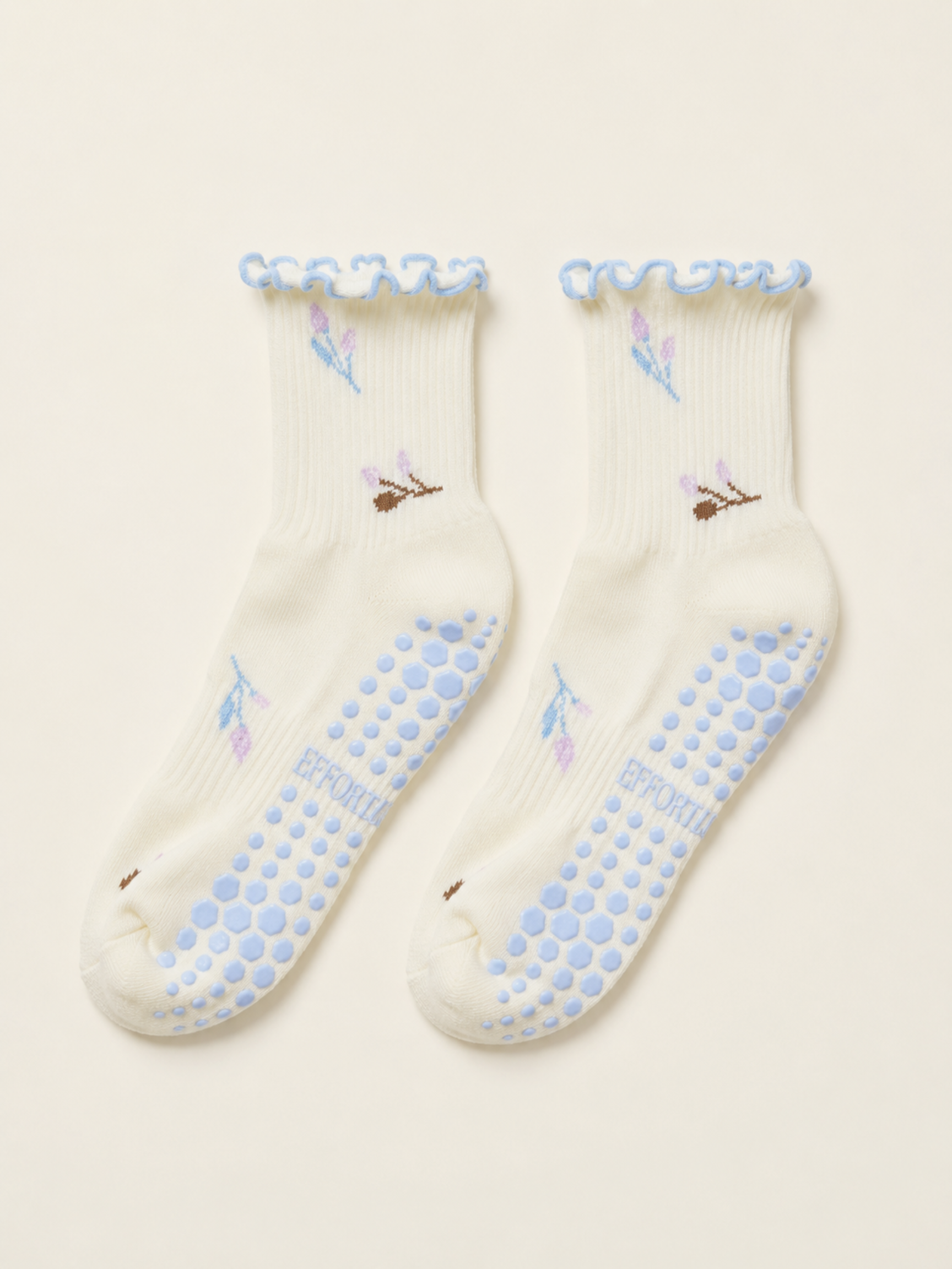 🌷 Purple Tulip Grip Sock
