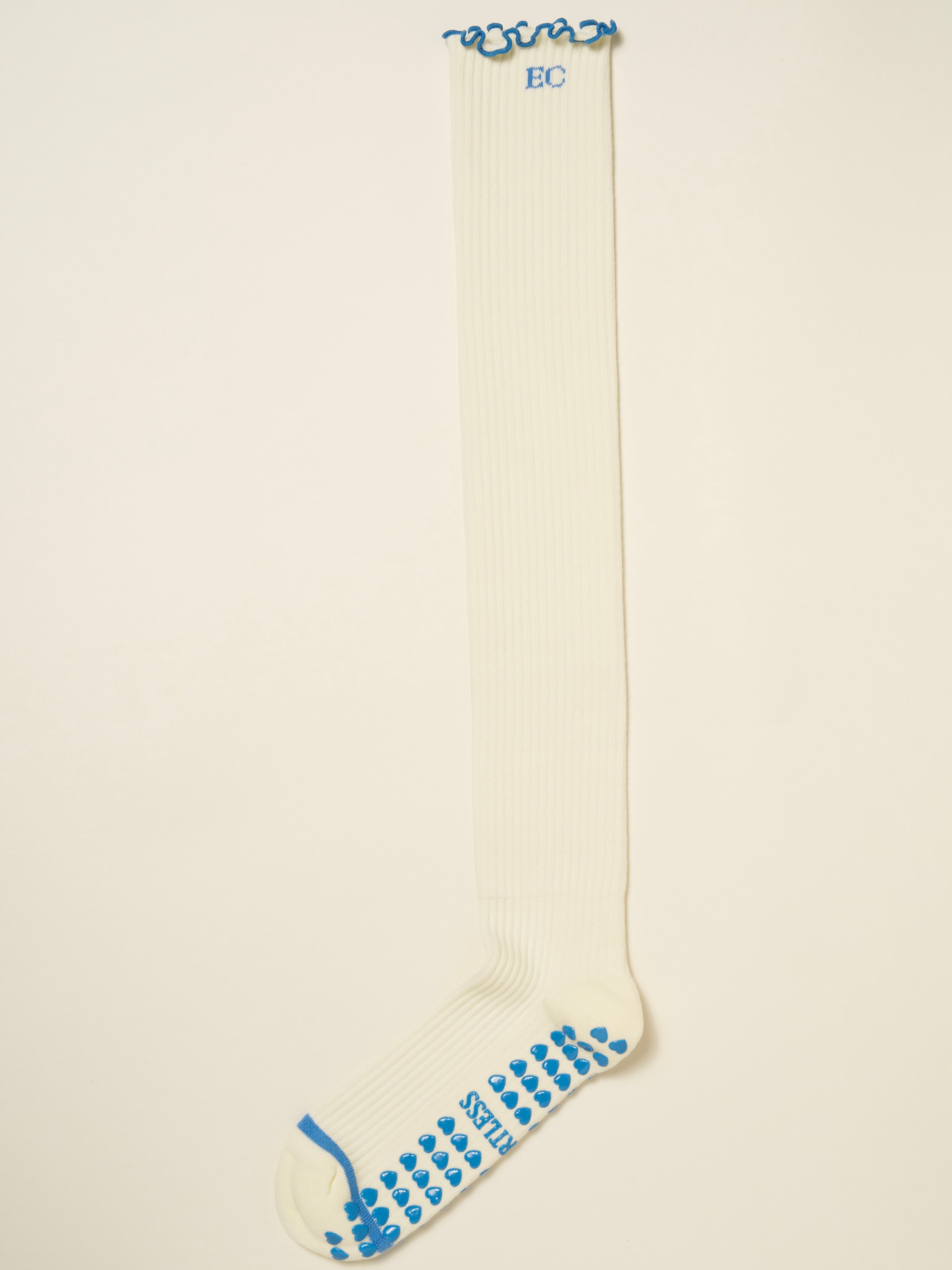 😌 EC Signature Knee High Ruffle Grip Sock