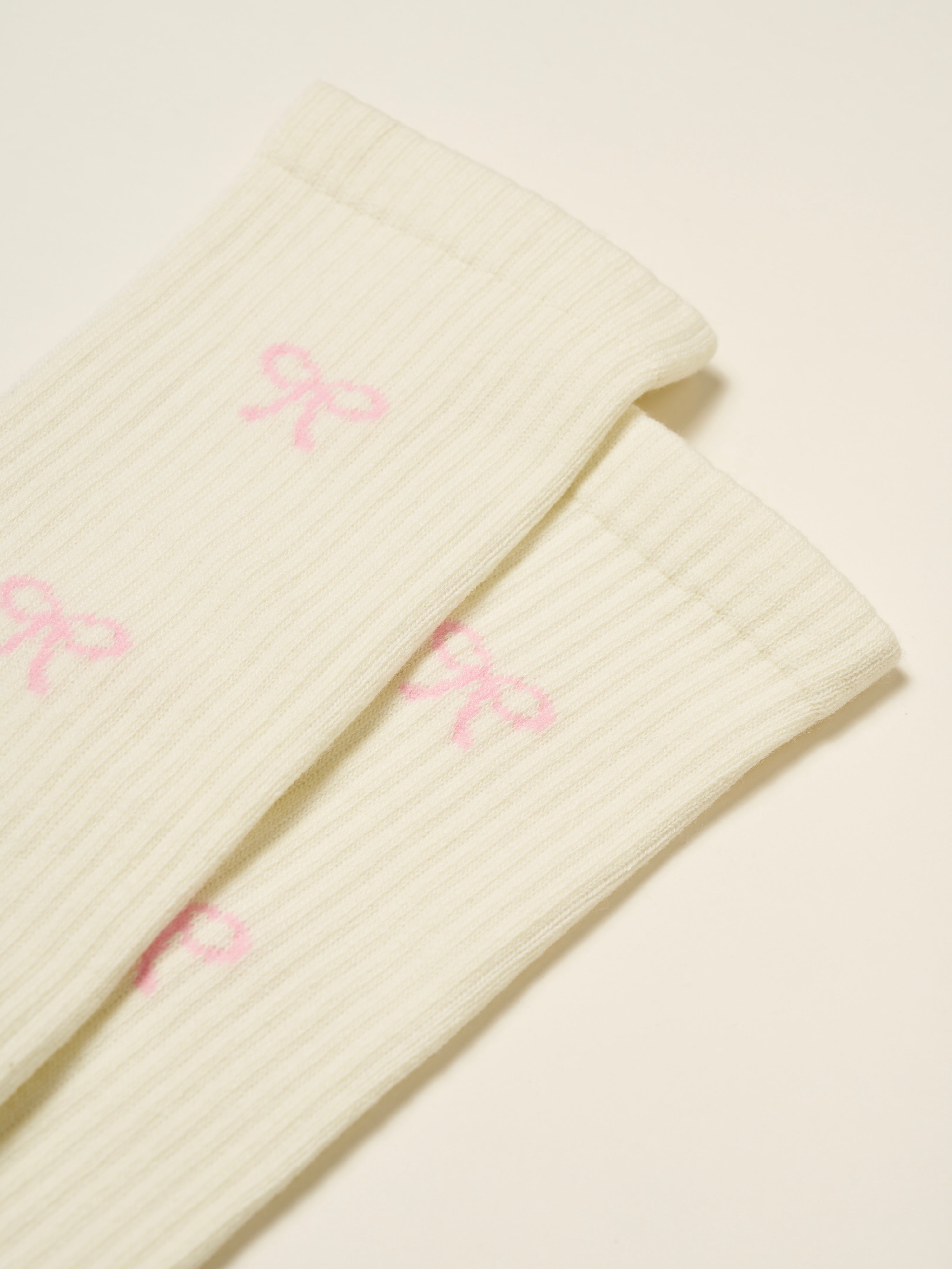 🎀 Bow Knee High Grip Sock