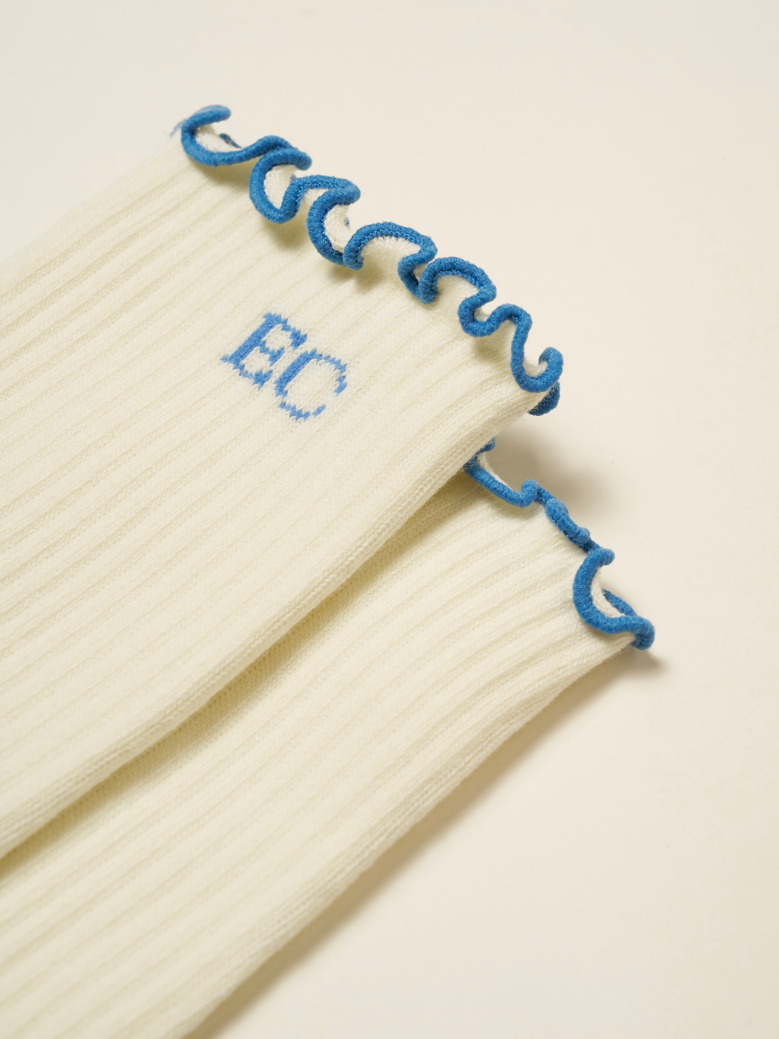 😌 EC Signature Knee High Ruffle Grip Sock