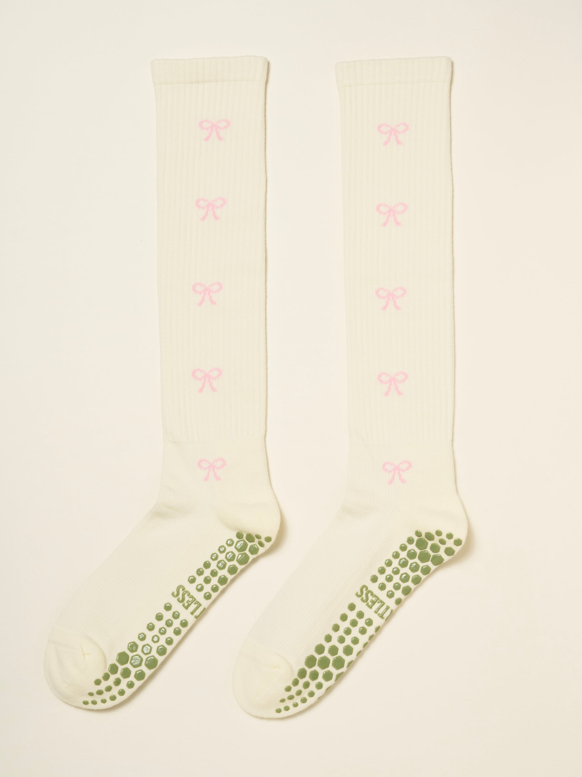 🎀 Bow Knee High Grip Sock