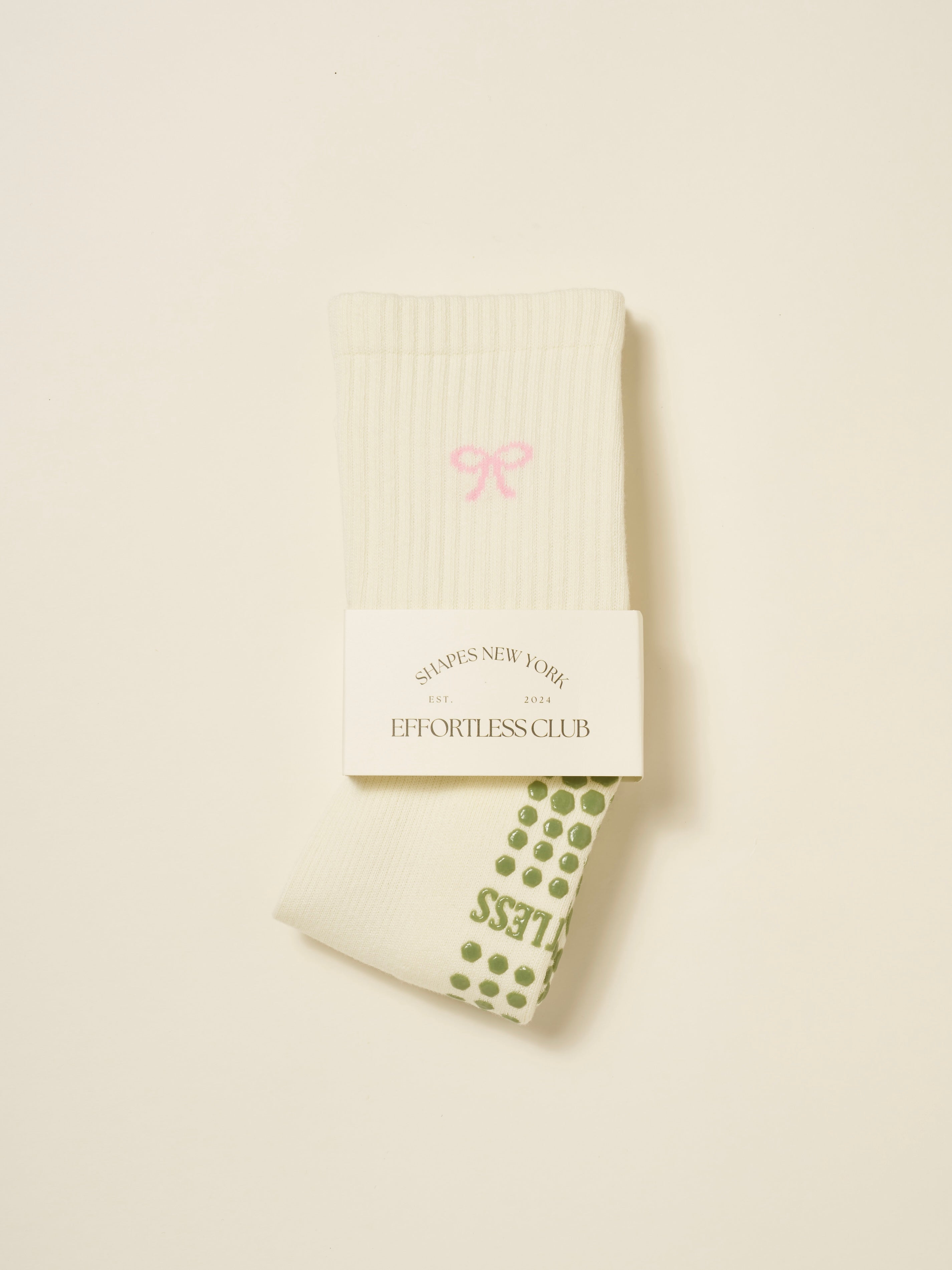 🎀 Bow Knee High Grip Sock