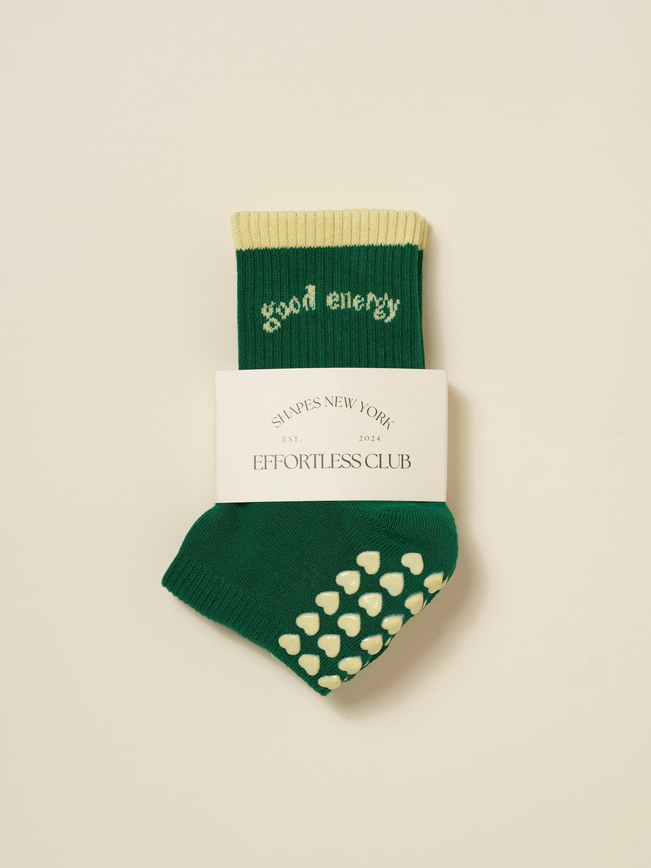 🧘🏼‍♀️ Good Energy Grip Sock [Green]
