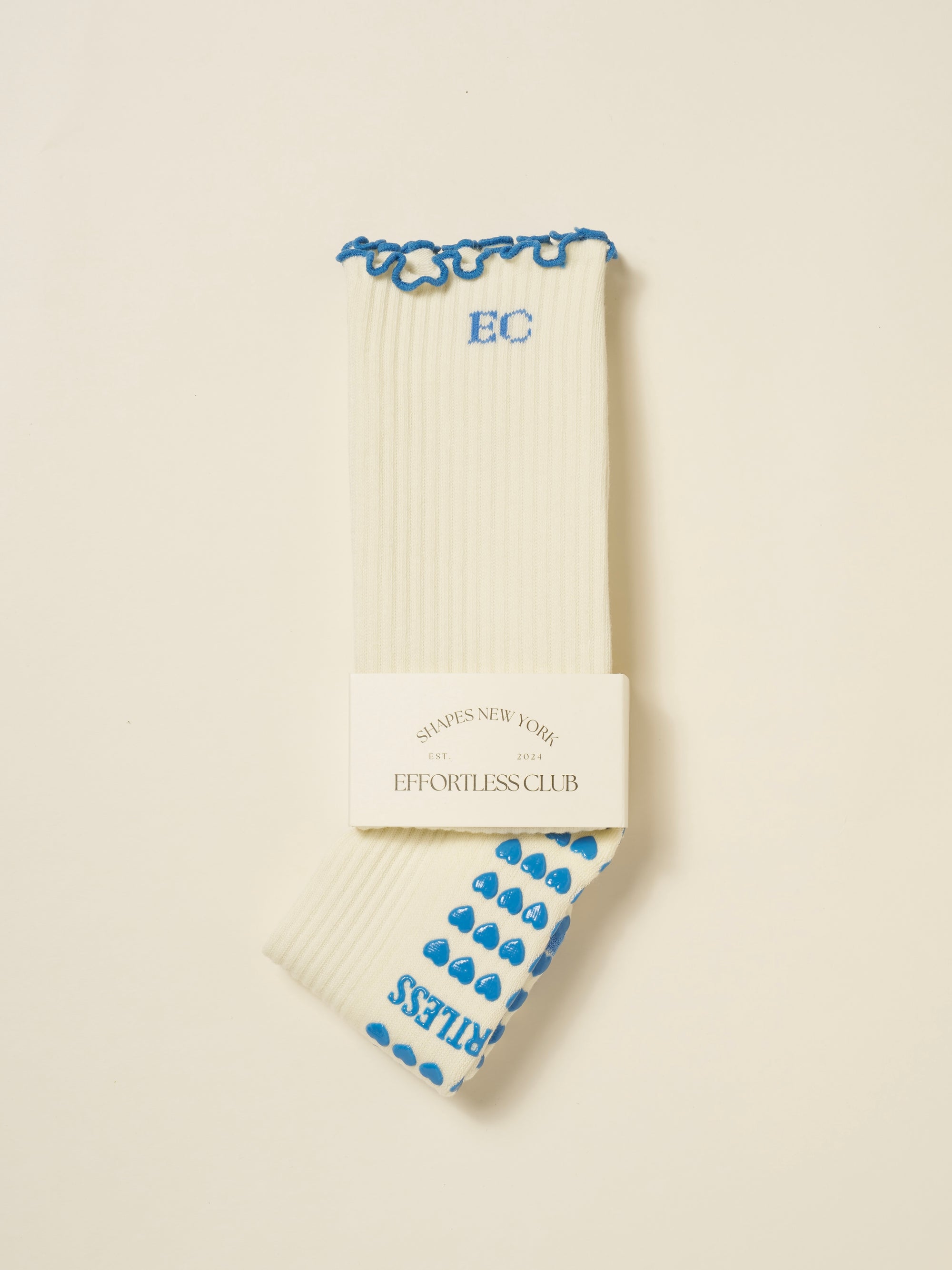 😌 EC Signature Knee High Ruffle Grip Sock