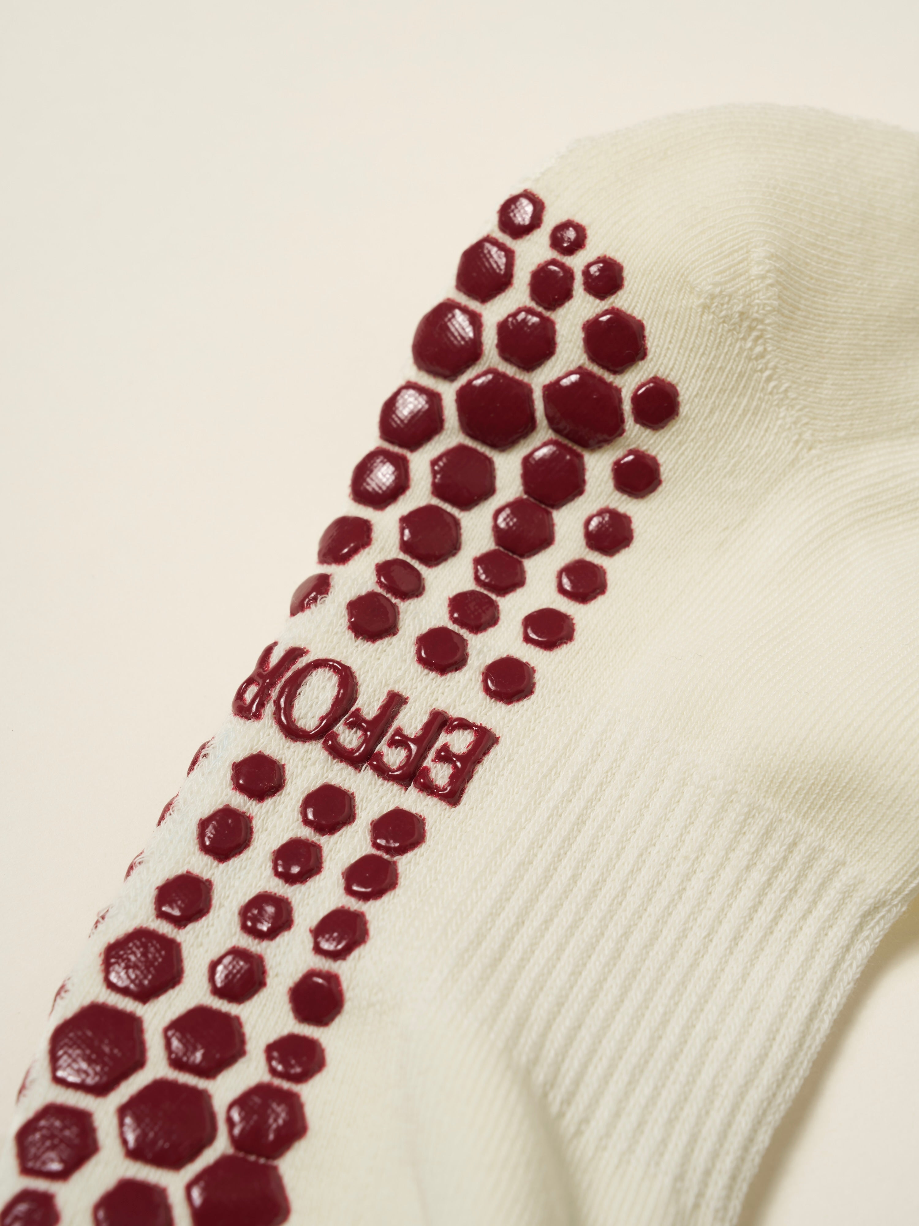 🍅 Cropped Crew Grip Sock - Tomato