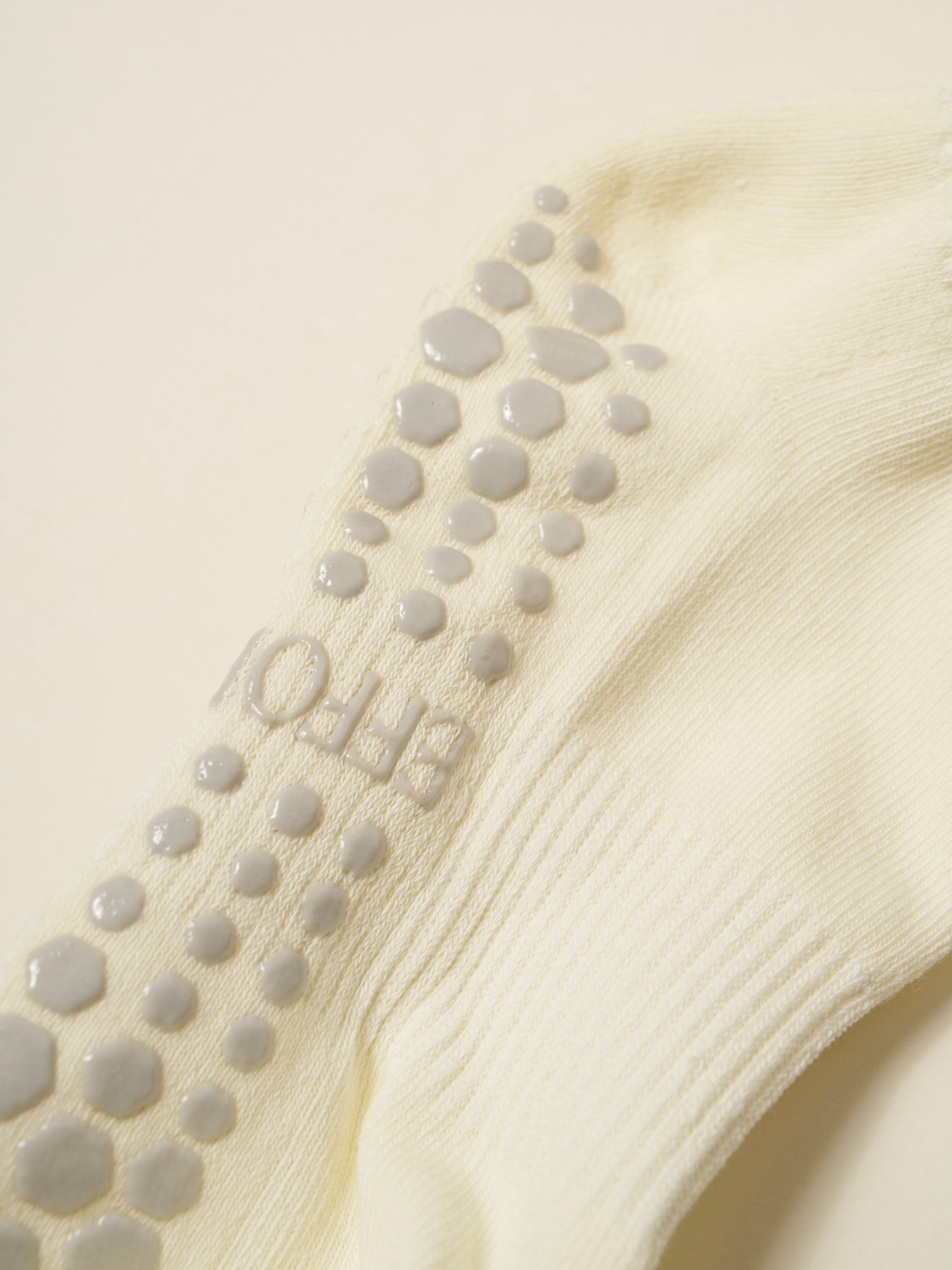 🌼 Cropped Crew Grip Sock - Mini Flower